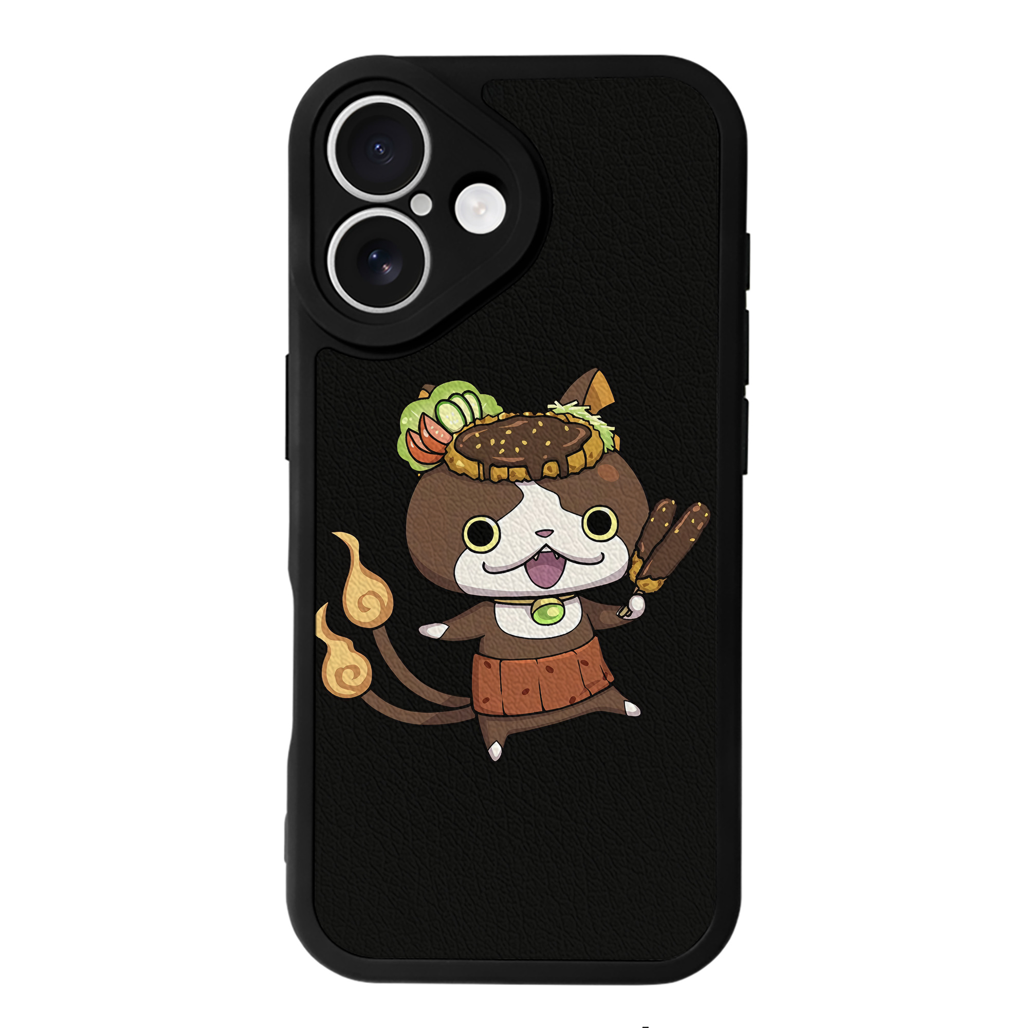 （画像用） 妖怪ウォッチ Yo-kai Watch 【iPhone 16シリーズ対応】シリコンスマホケース（レザー調） 材質：シリコン